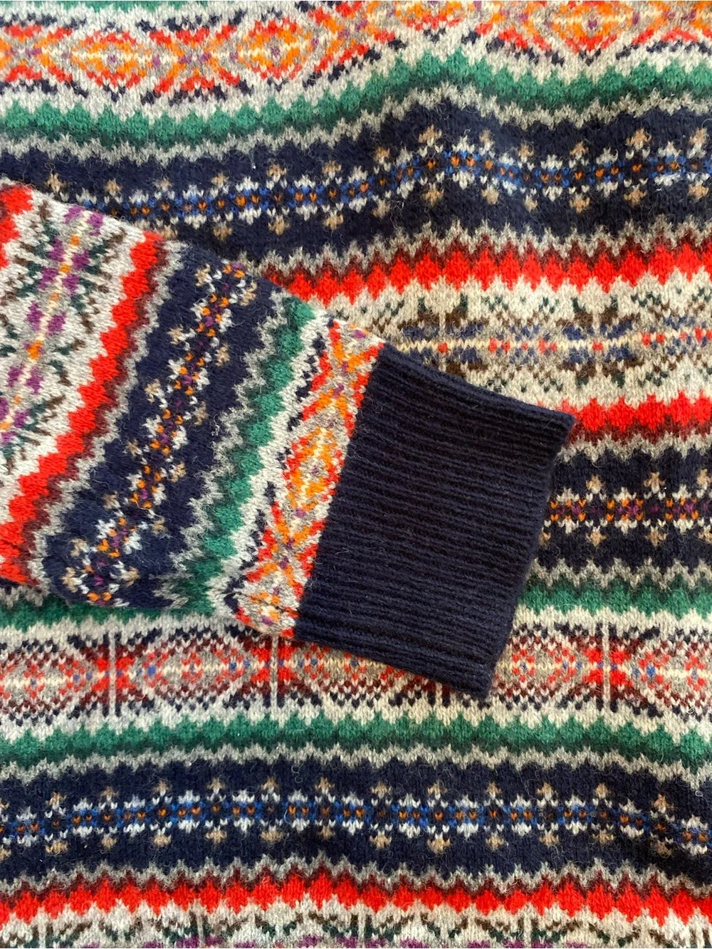 J. Crew Fair Isle Lambswool Crewneck Sweater Size Small